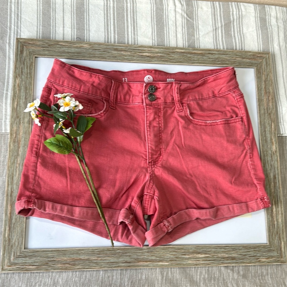 Orange midi short